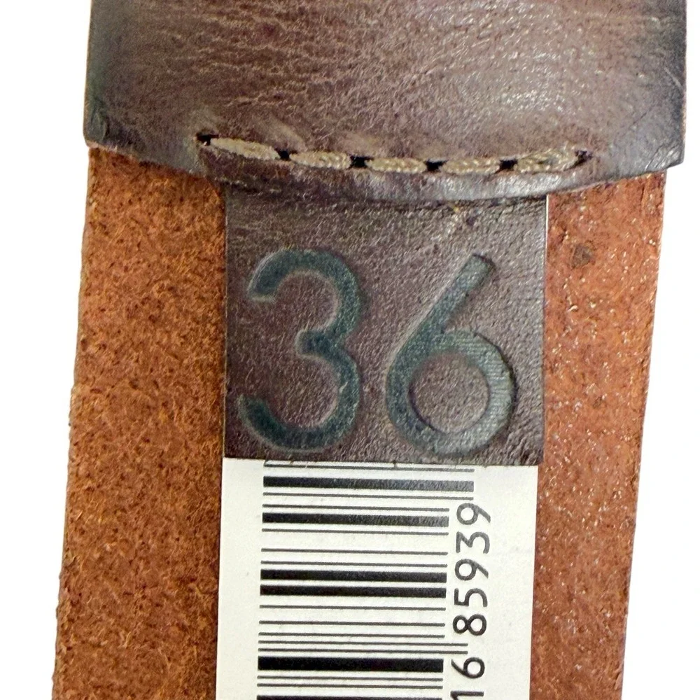 Lucky Brand Men's Size‎ 36 Dark Brown Genuine Leather Belt NWT